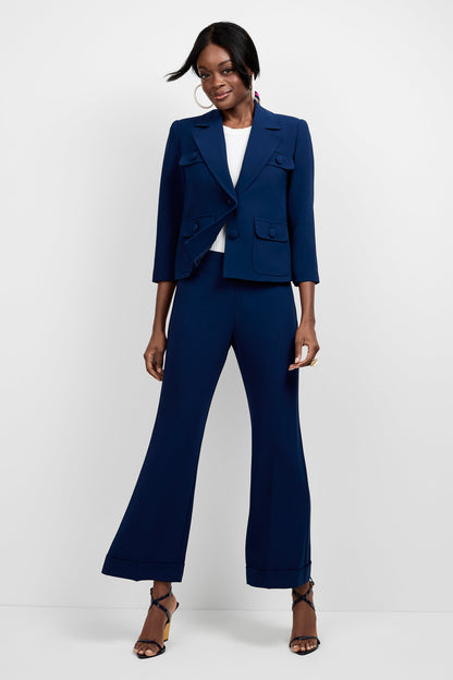 Trina Turk Loren Cropped Kick-Flare Pant
