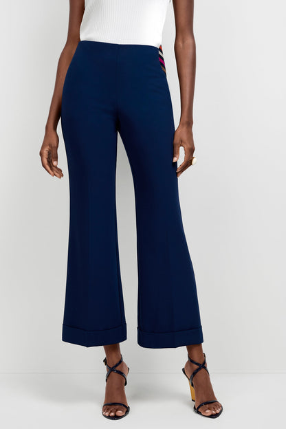 Trina Turk Loren Cropped Kick-Flare Pant
