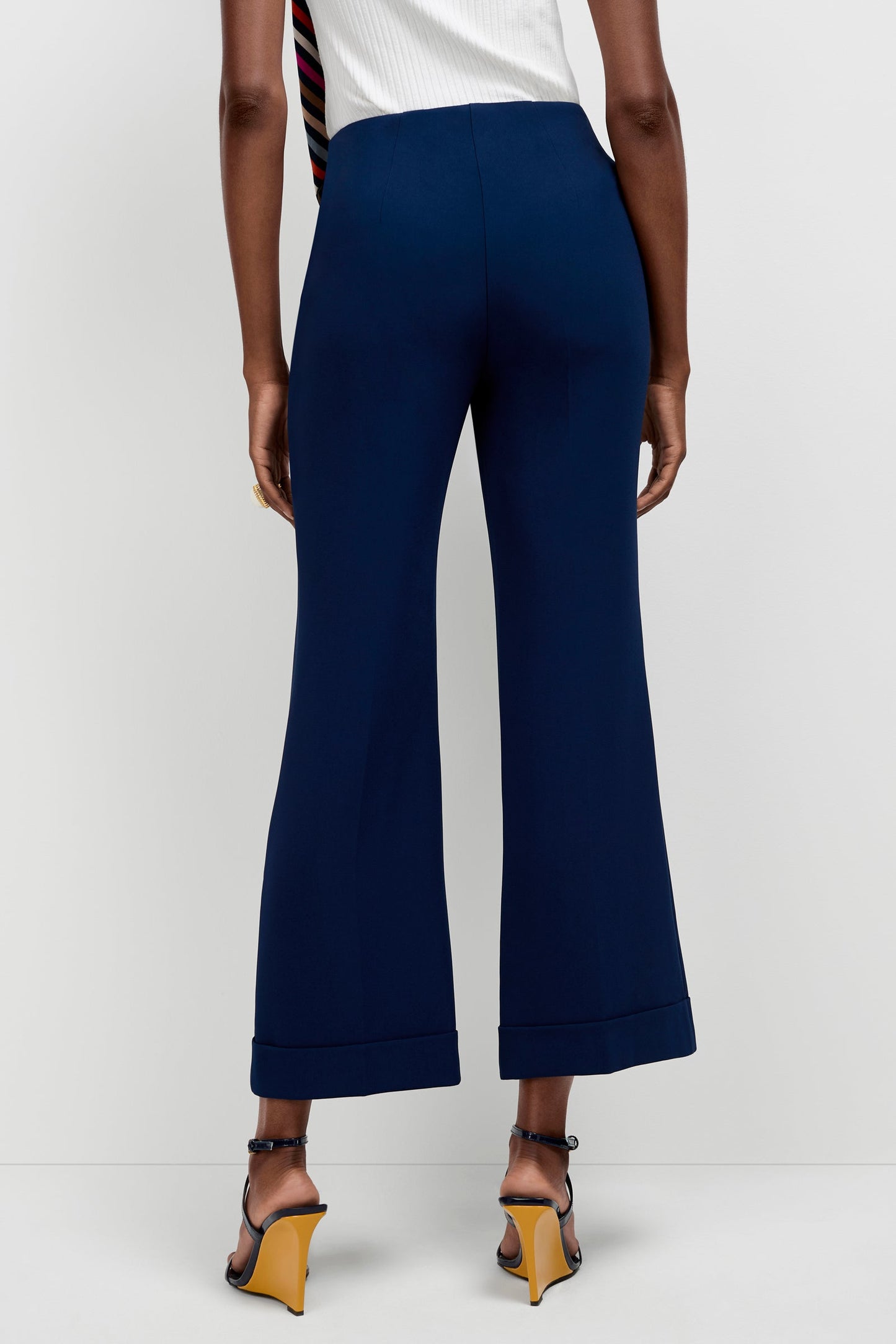 Trina Turk Loren Cropped Kick-Flare Pant