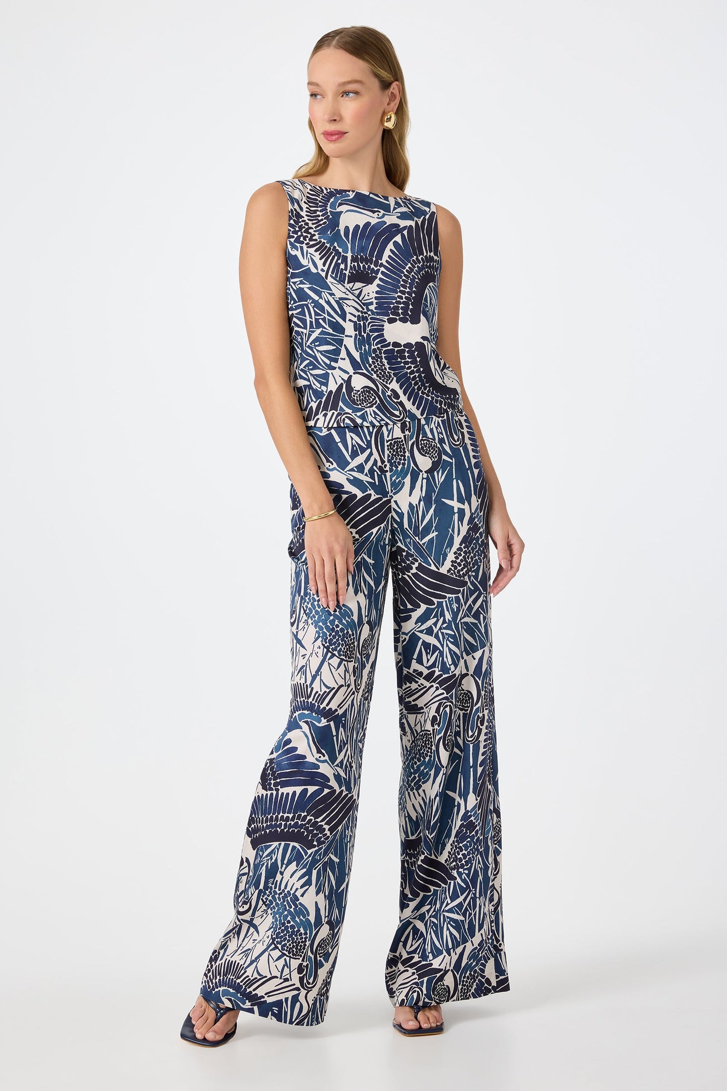 Trina Turk Tavia Wide-Leg Pant - Tsuru