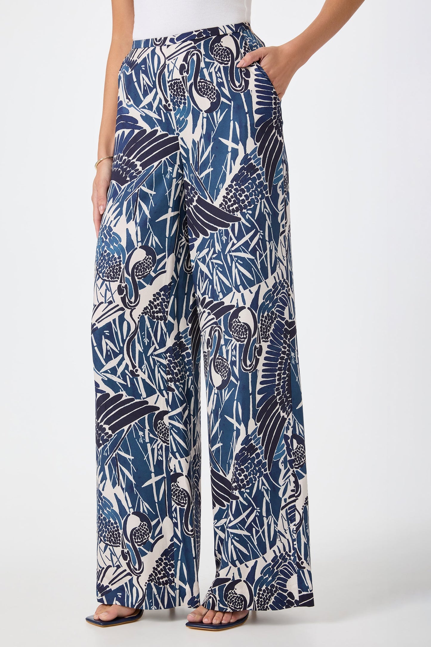 Trina Turk Tavia Wide-Leg Pant - Tsuru
