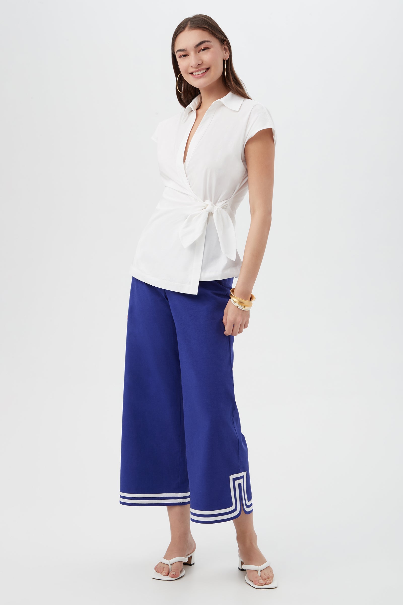 Trina Turk Abbey Wide-Leg Crop Pant