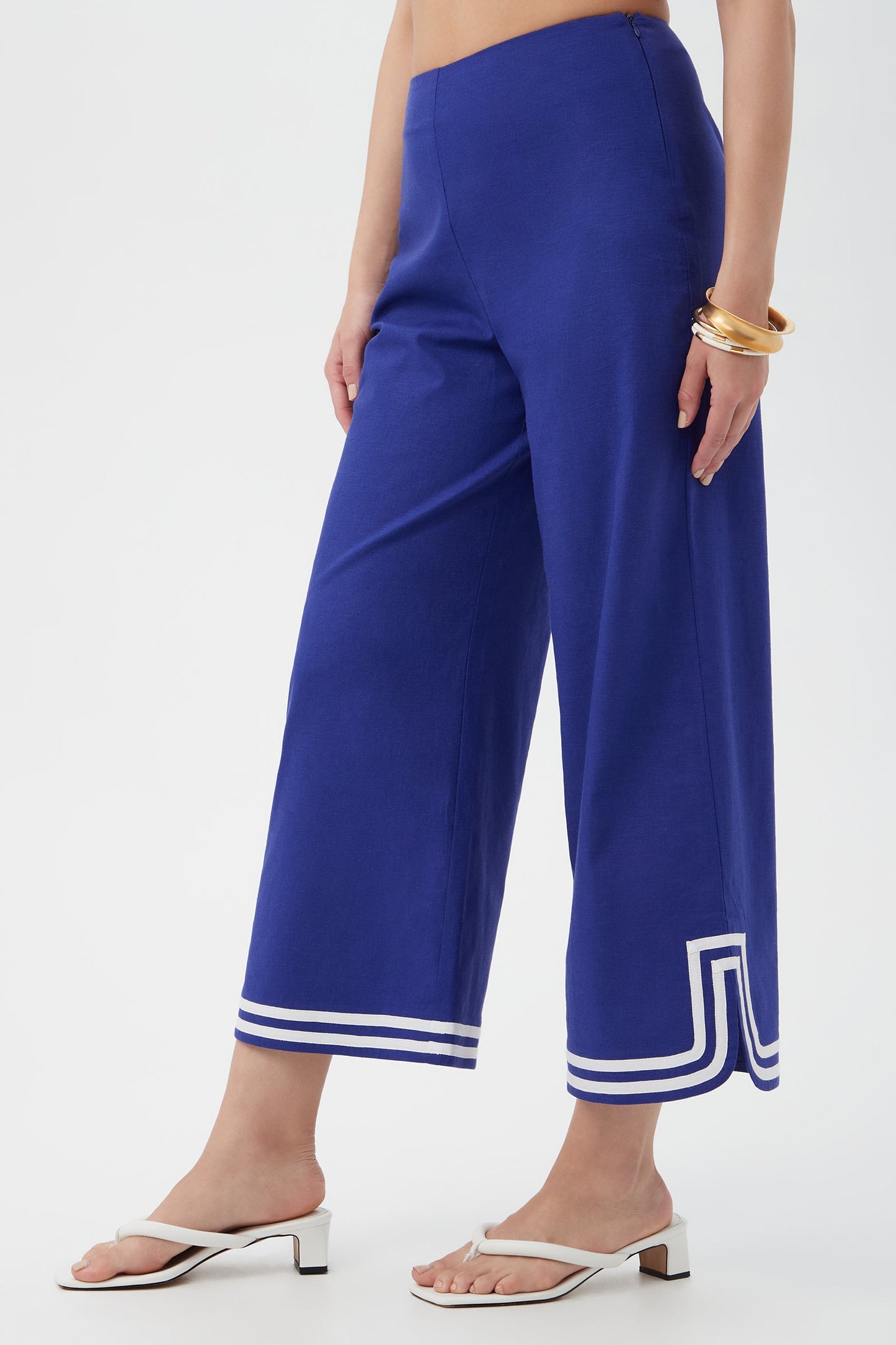 Trina Turk Abbey Wide-Leg Crop Pant