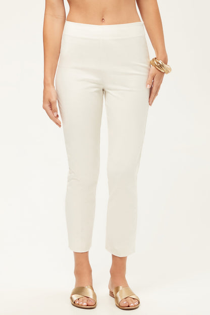 Trina Turk Tie Breaker Slim Crop Pant - Solid Suiting