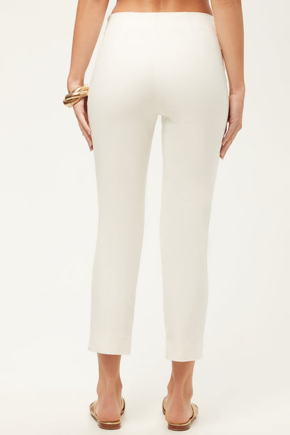 Trina Turk Tie Breaker Slim Crop Pant - Solid Suiting