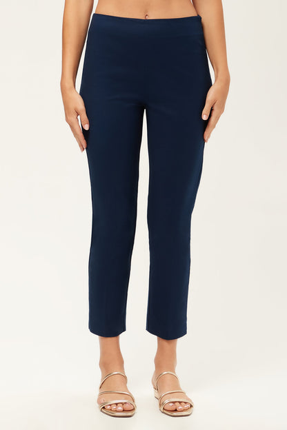 Trina Turk Tie Breaker Slim Crop Pant - Solid Suiting