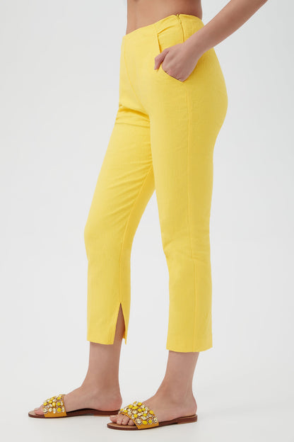 Trina Turk Pop Slim-Leg Stretch Pant