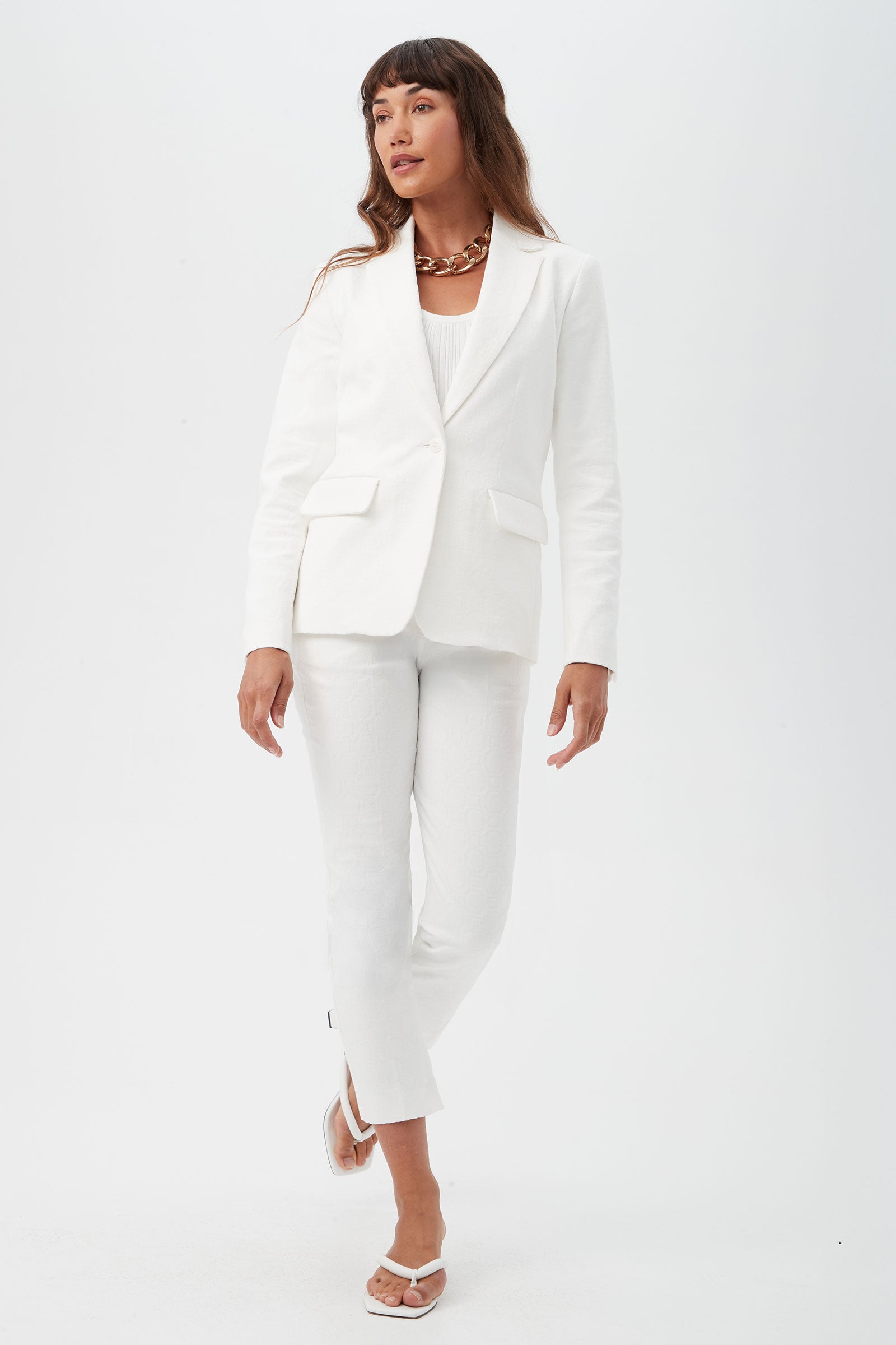 Trina Turk Pop Slim-Leg Stretch Pant