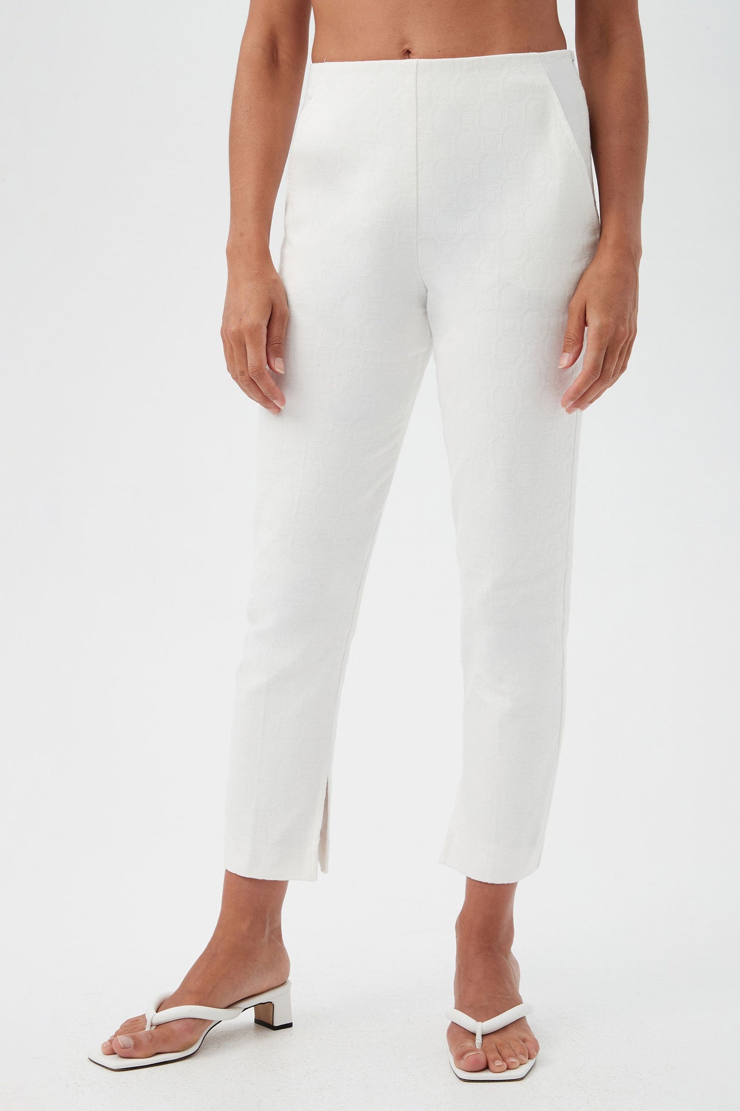 Trina Turk Pop Slim-Leg Stretch Pant