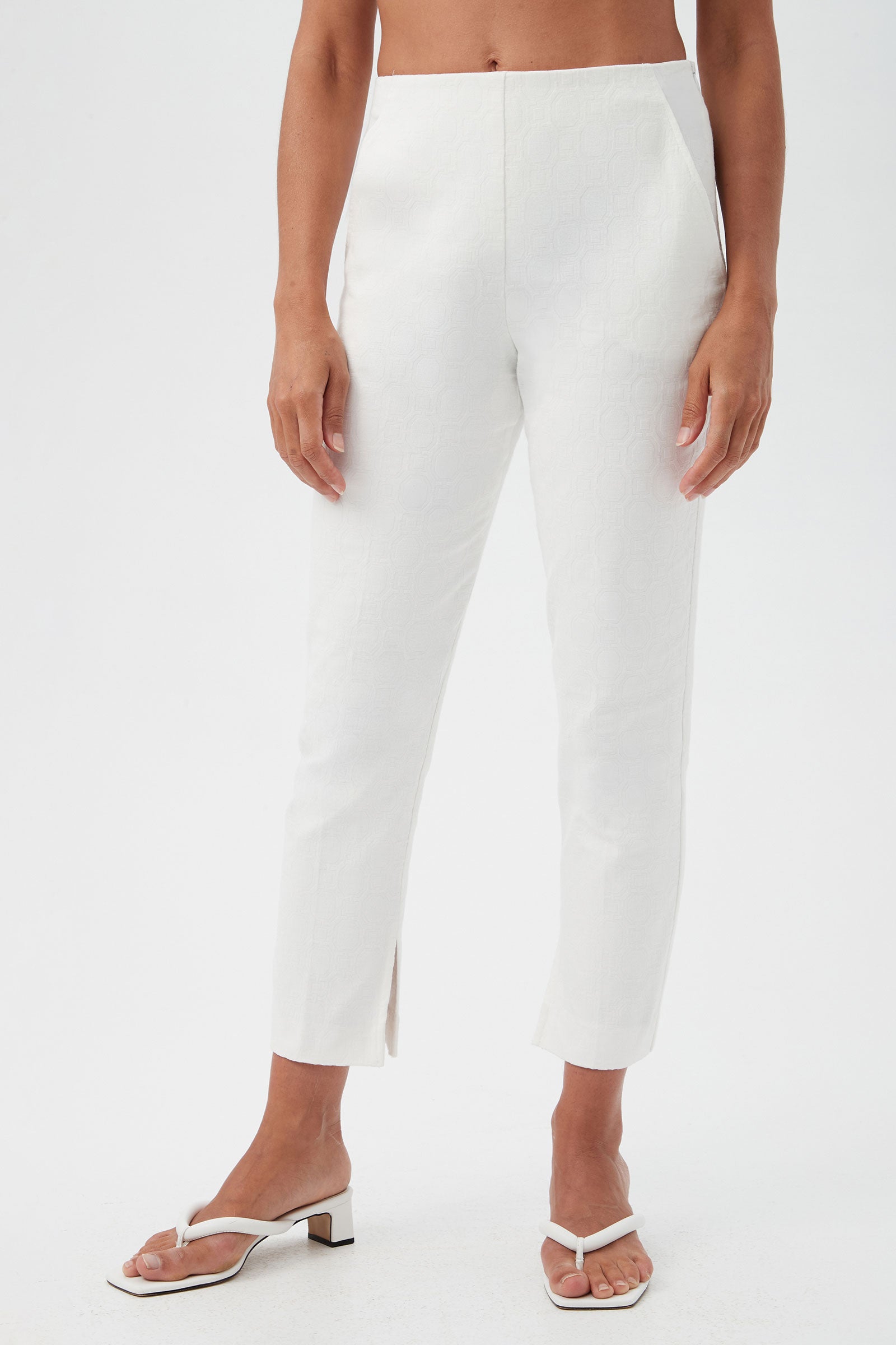 Trina Turk Pop Slim-Leg Stretch Pant