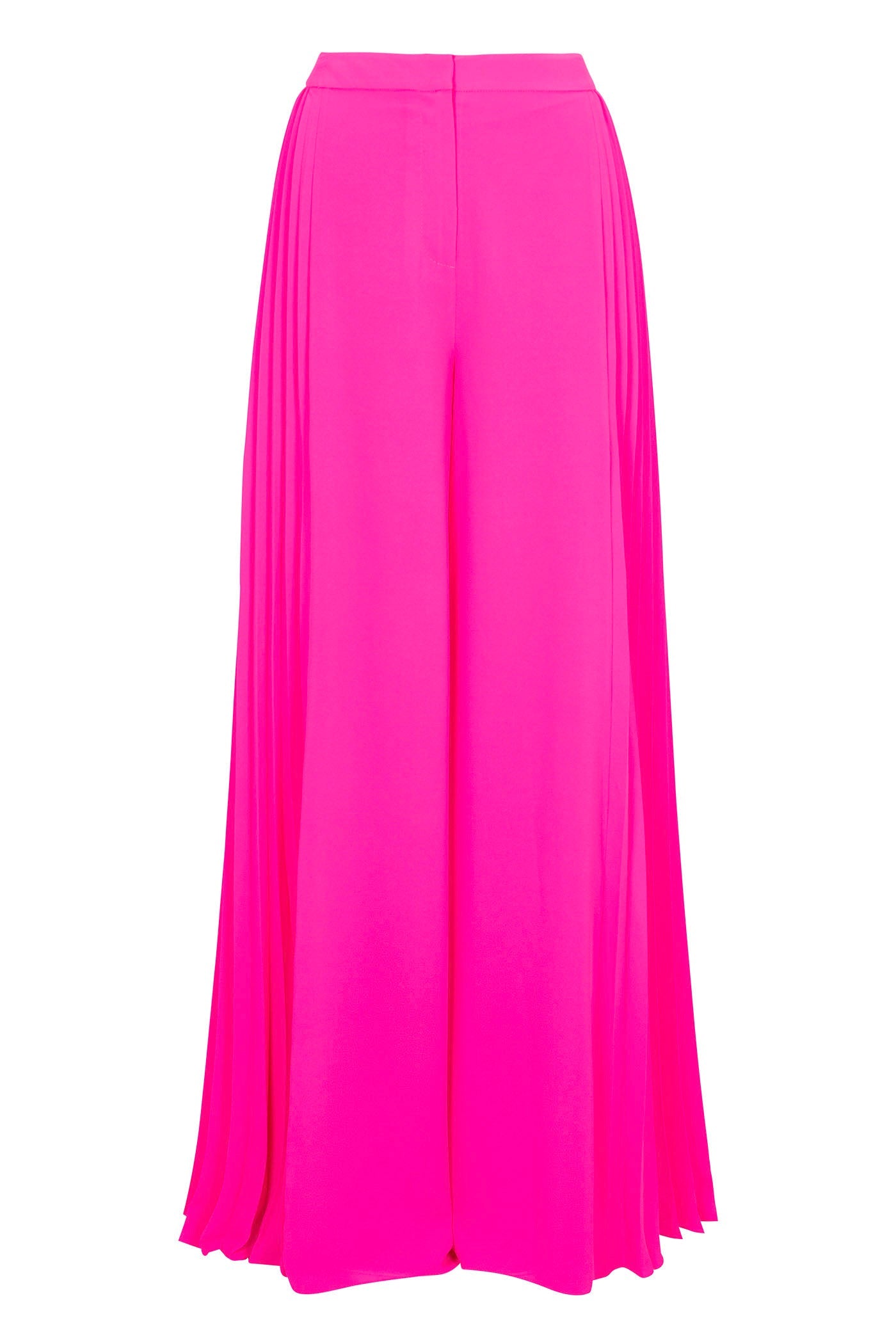 Trina Turk Frame Wide-Leg Pleated Pant - GS Georgette