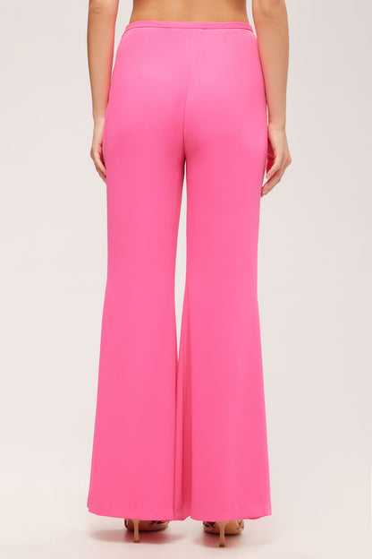 Trina Turk Drop Shot Flared Pant - Double Georgette