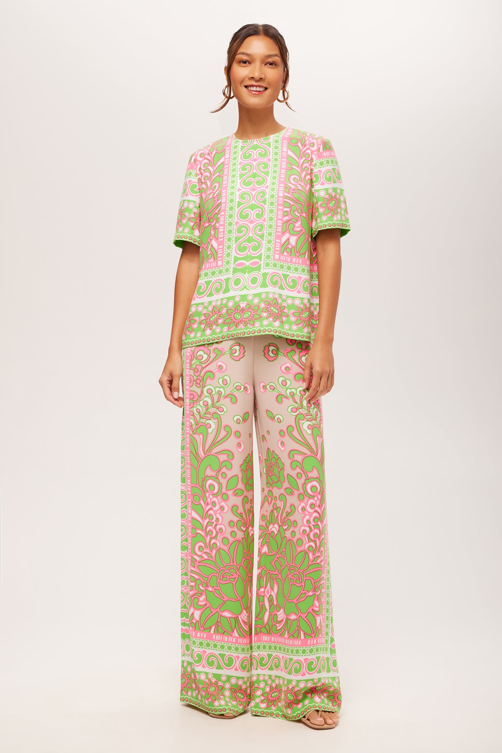 Trina Turk Federer Wide-Leg Pant