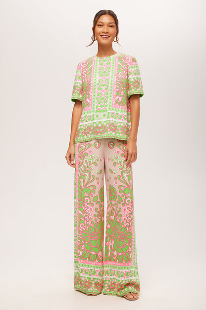 Trina Turk Federer Wide-Leg Pant