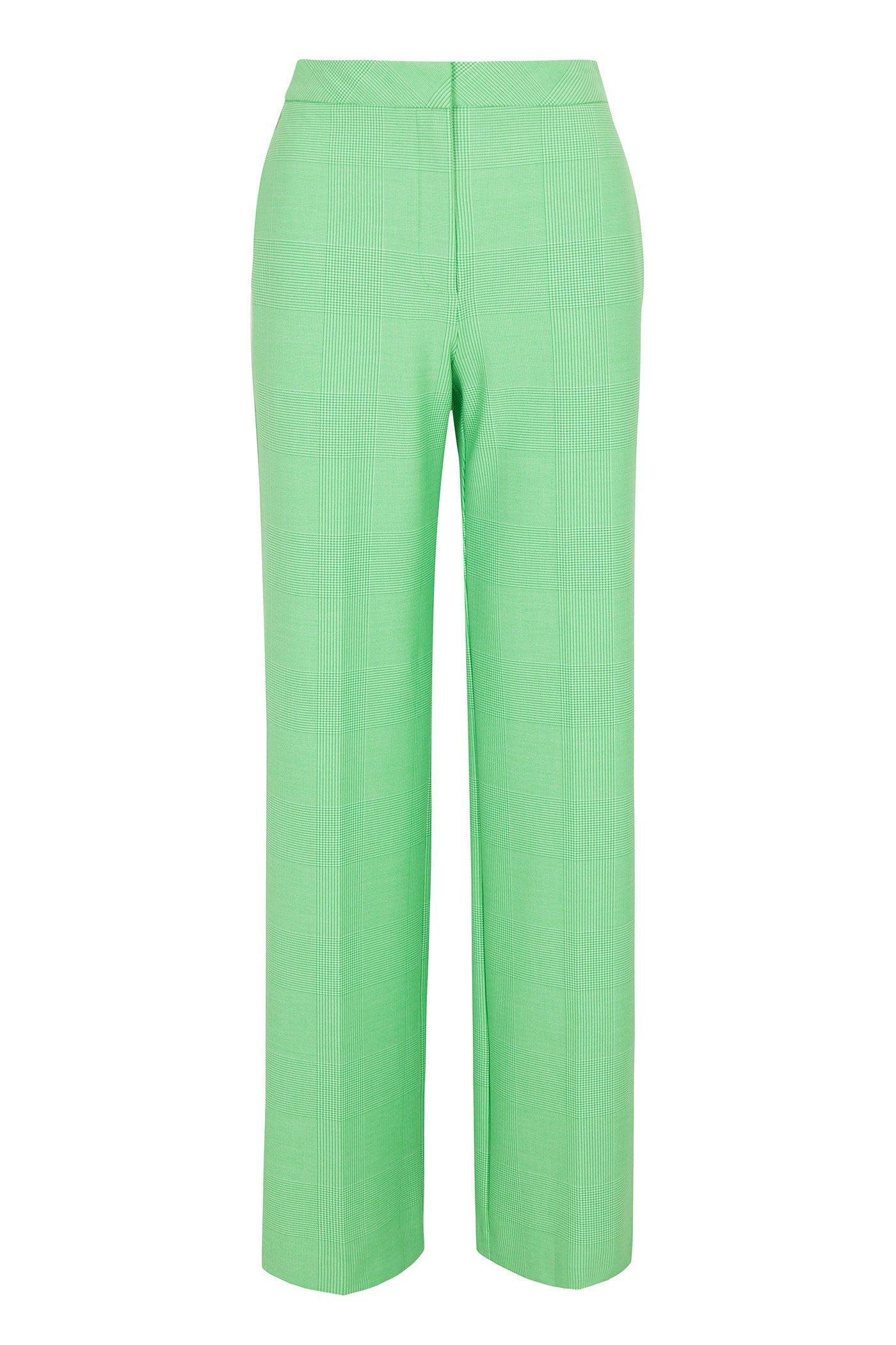 Trina Turk Bjorn Wide-Leg Pant - Game Time Glen Plaid