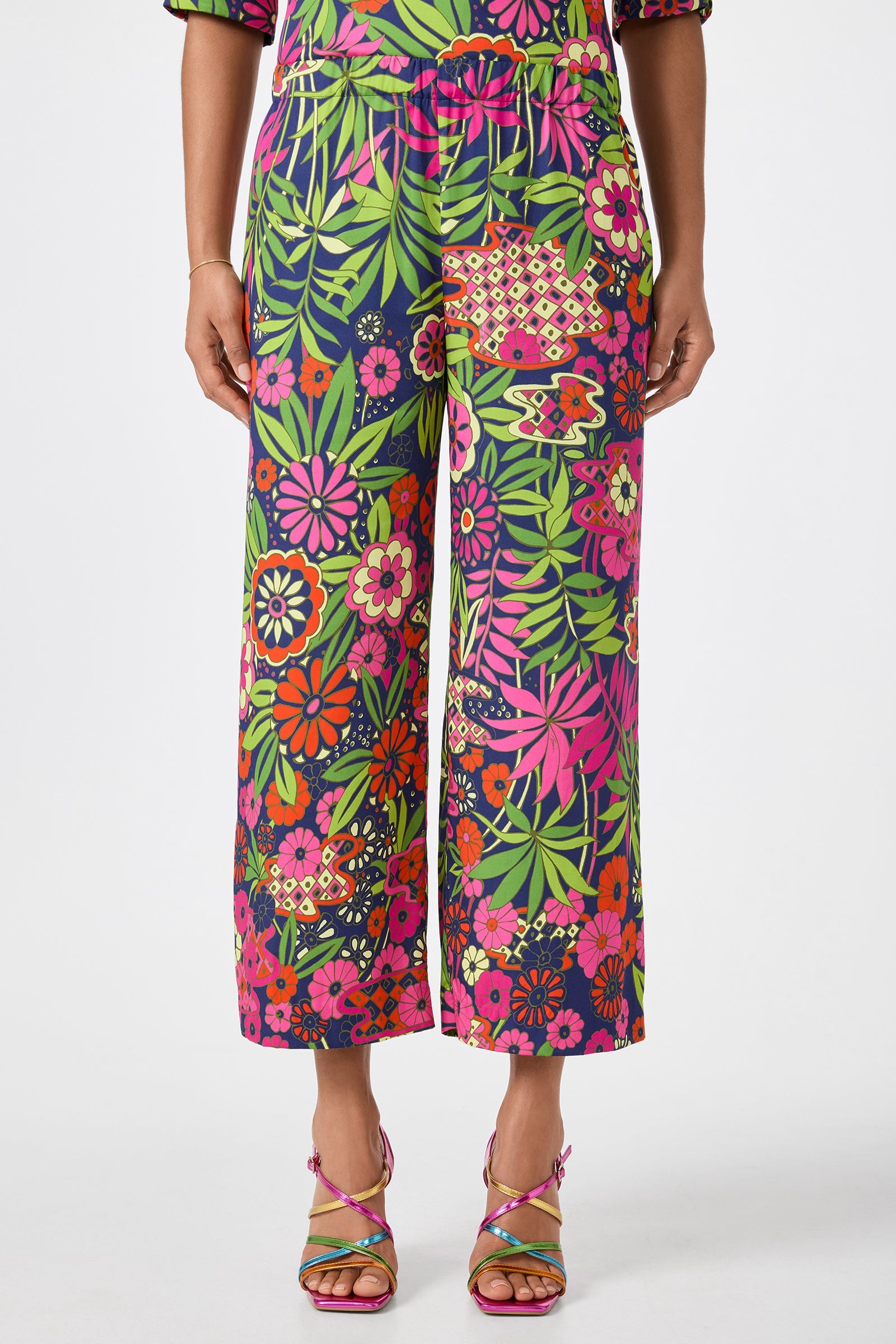 Trina Turk Estella Cropped Pant - Fumi Floral