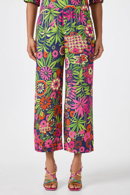 Trina Turk Estella Cropped Pant - Fumi Floral
