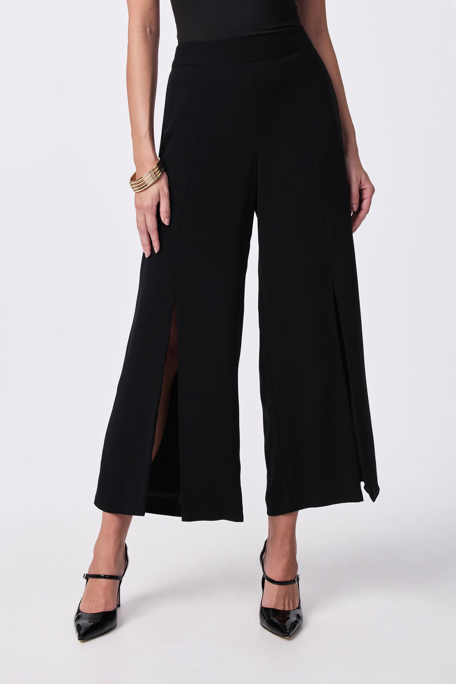 Trina Turk Davon Cropped Slit-Leg Pant