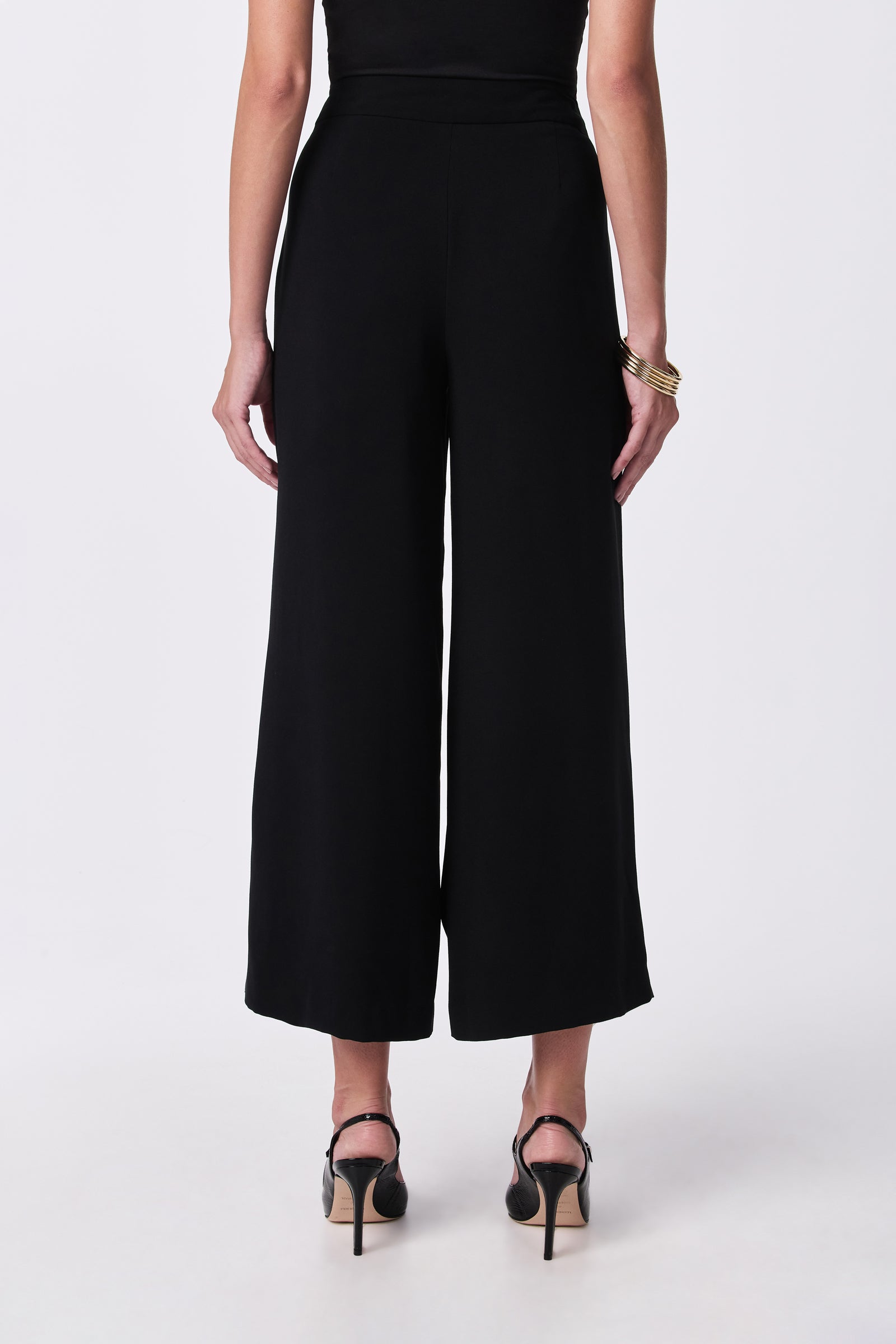Trina Turk Davon Cropped Slit-Leg Pant