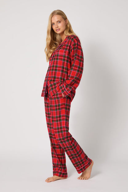 Trina Turk Classic PJ Set - Christmas Plaid