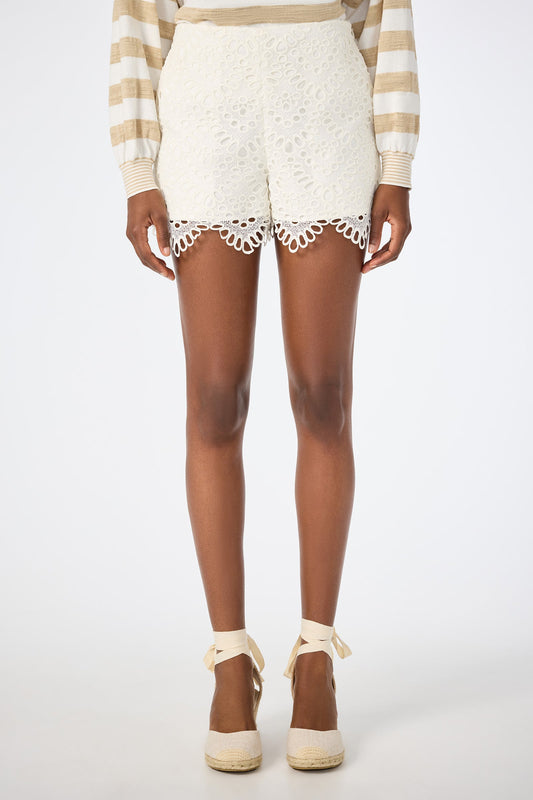 Trina Turk Brightness Lace Short - Whitewash
