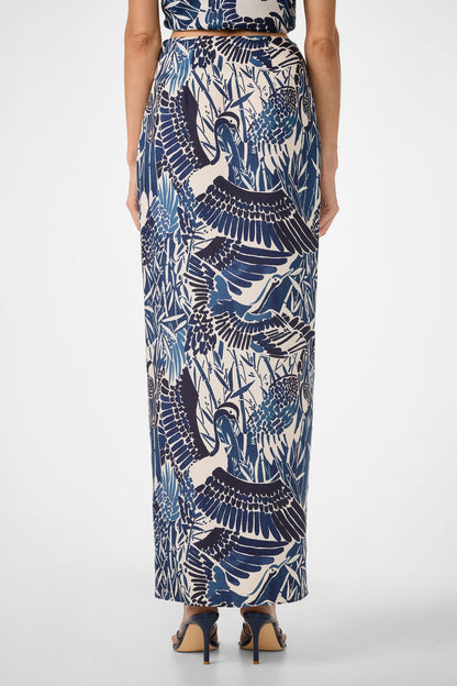 Trina Turk Alodia Tie-Front Maxi Skirt - Tsuru