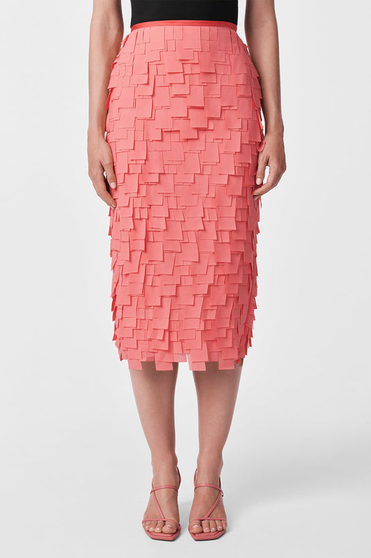 Trina Turk Dita Midi Pencil Skirt - Flutter Chiffon