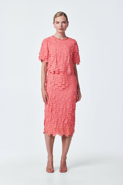 Trina Turk Dita Midi Pencil Skirt - Flutter Chiffon