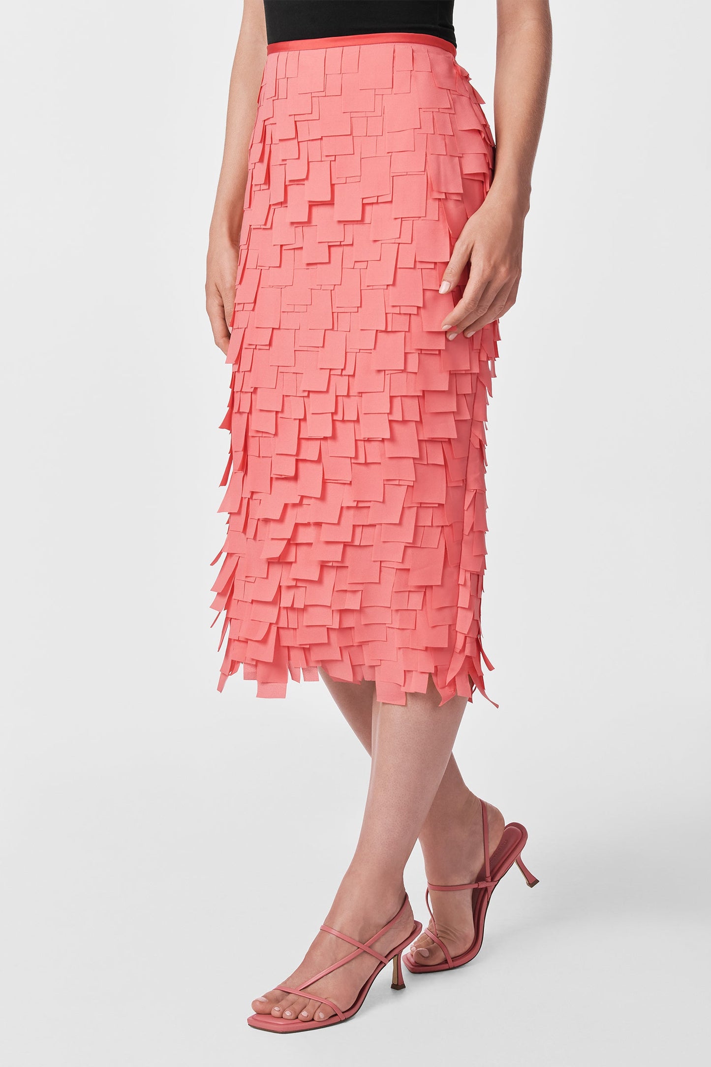 Trina Turk Dita Midi Pencil Skirt - Flutter Chiffon