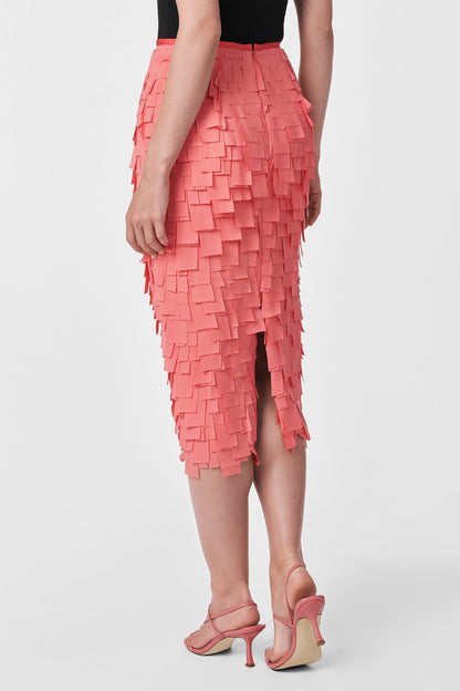 Trina Turk Dita Midi Pencil Skirt - Flutter Chiffon