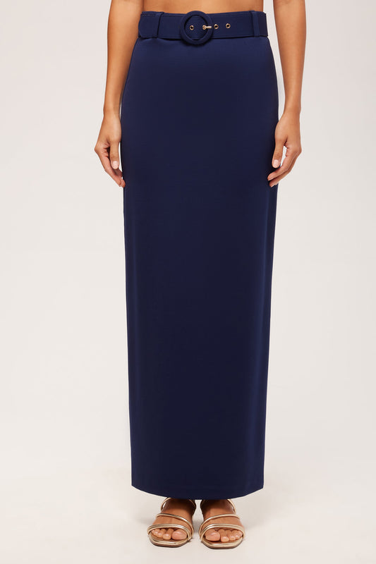 Trina Turk Game Point Column Maxi Skirt - Cozy Ponte