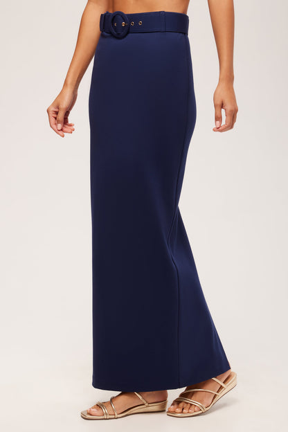 Trina Turk Game Point Column Maxi Skirt - Cozy Ponte