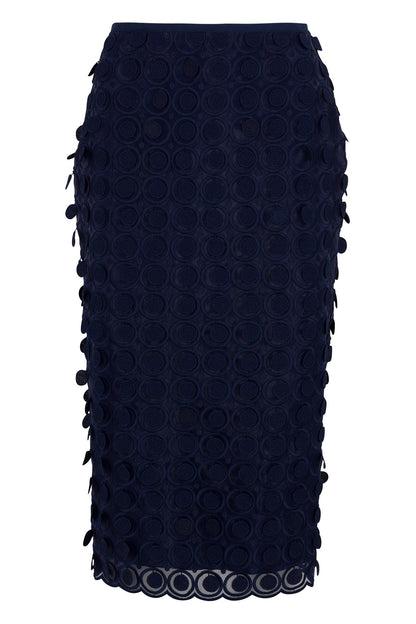 Trina Turk Dita 2 Midi Pencil Skirt - Agassi Embroidery