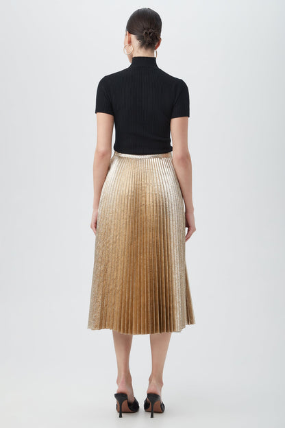 Trina Turk Faye Luminary Midi Skirt With Accordion Pleats