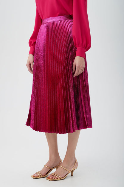 Trina Turk Faye Luminary Midi Skirt With Accordion Pleats