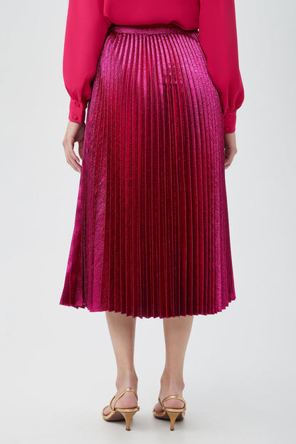 Trina Turk Faye Luminary Midi Skirt With Accordion Pleats
