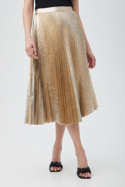 Trina Turk Faye Luminary Midi Skirt With Accordion Pleats