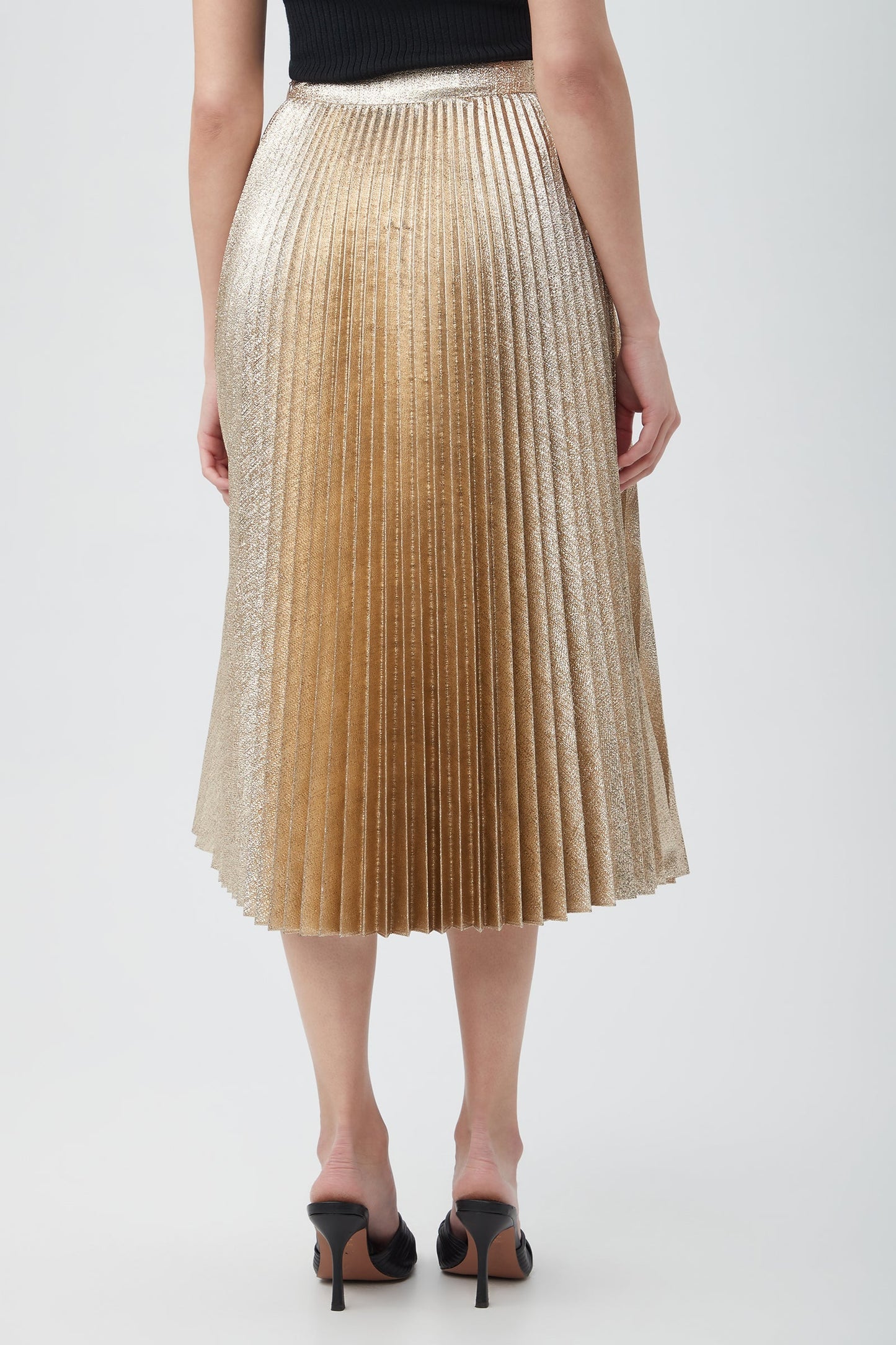 Trina Turk Faye Luminary Midi Skirt With Accordion Pleats