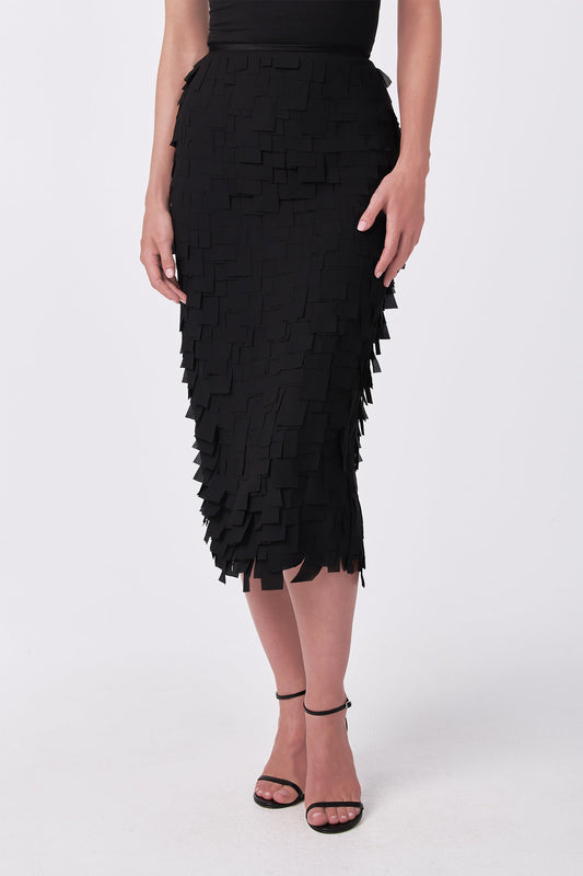 Trina Turk Dita Midi Pencil Skirt - Flutter Chiffon