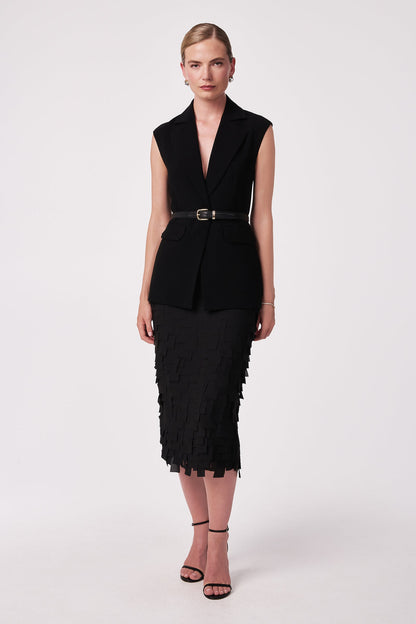 Trina Turk Dita Midi Pencil Skirt - Flutter Chiffon