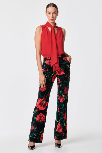 Trina Turk Westport Printed Velvet Pant