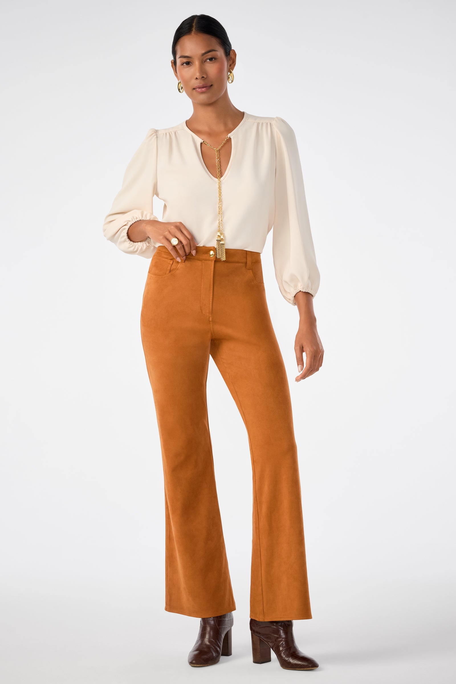 Trina Turk Apple Suede Pant