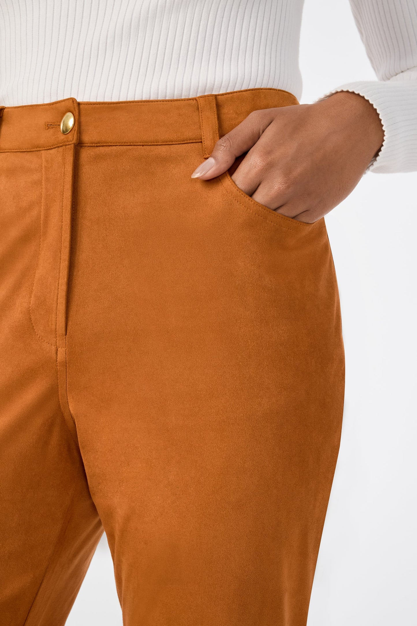 Trina Turk Apple Suede Pant
