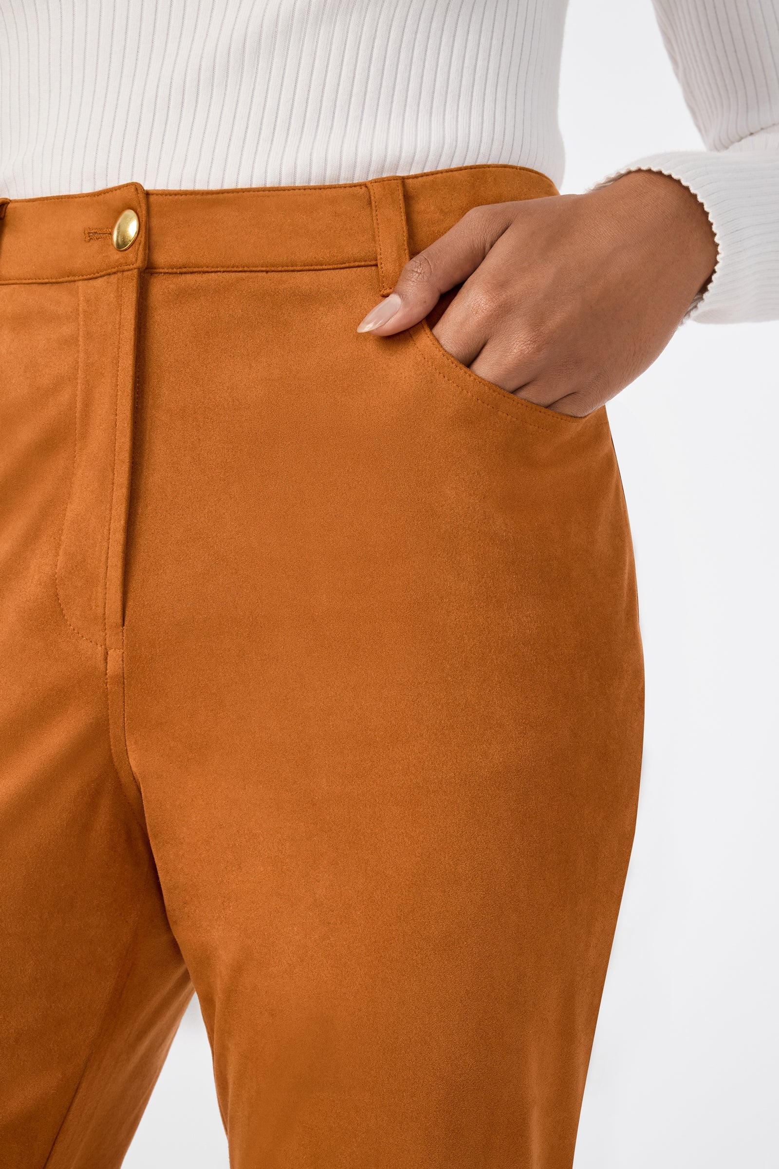 Trina Turk Apple Suede Pant