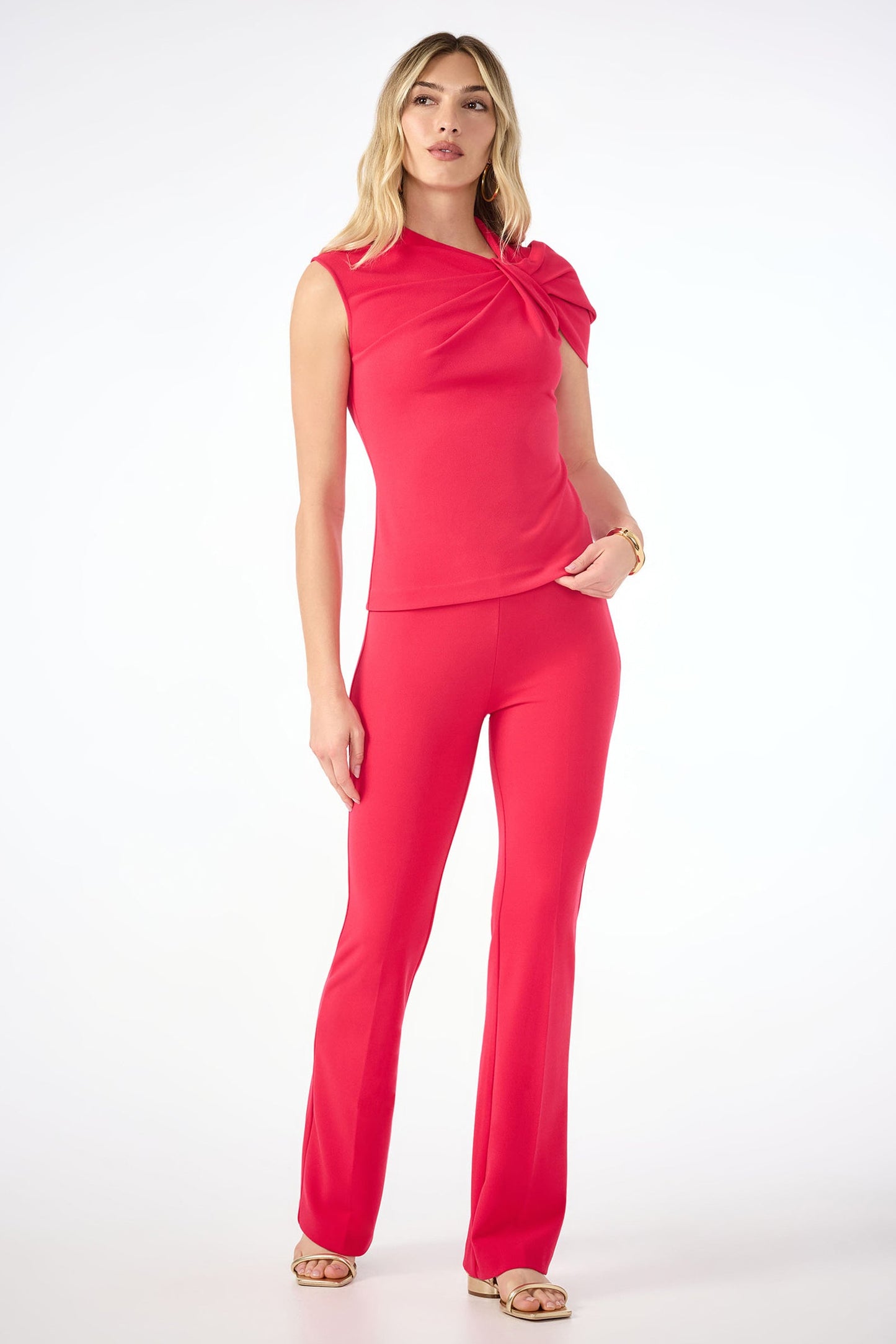Trina Turk Jacoba Slim-Fit Bootcut Pant
