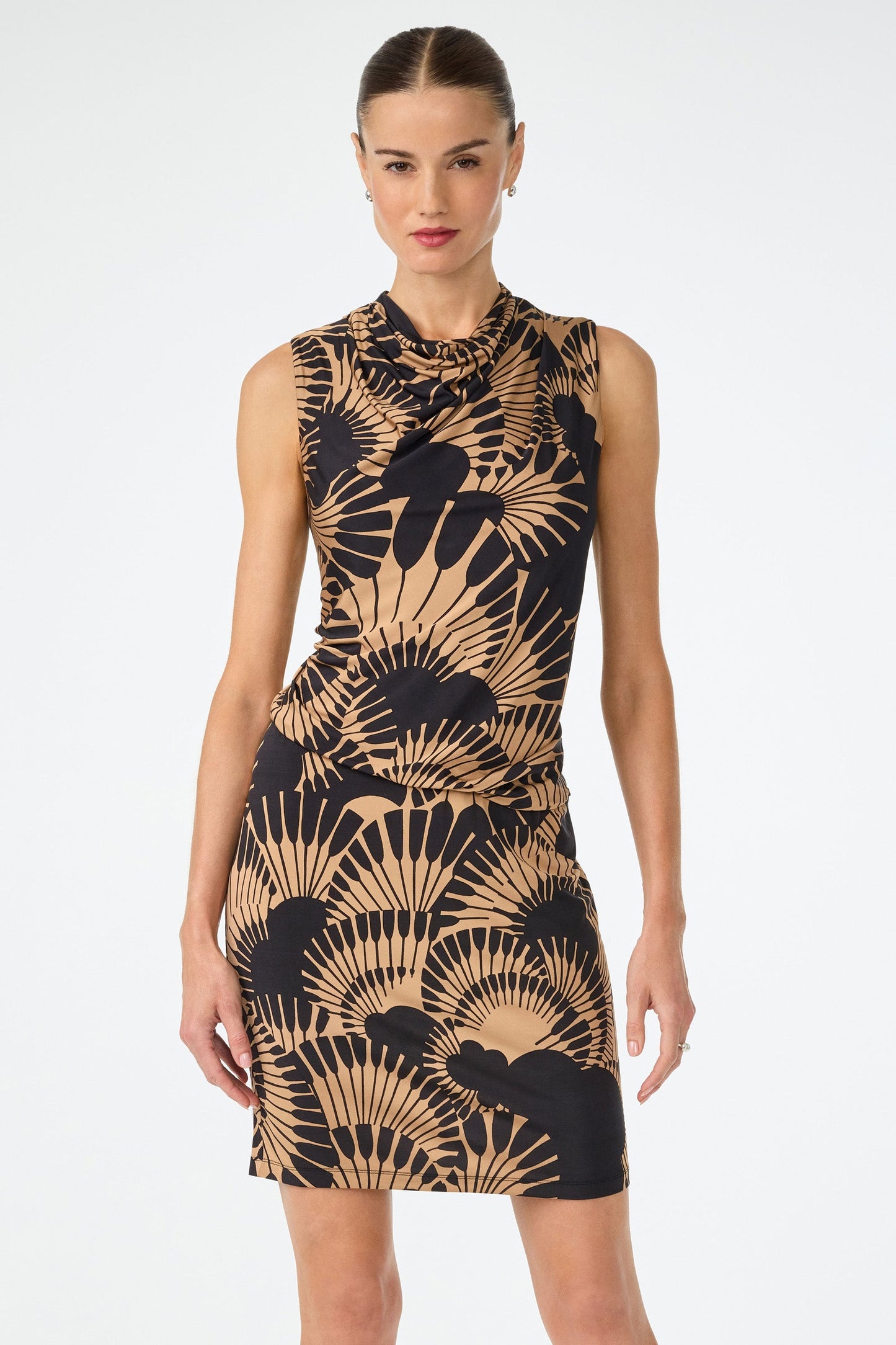 Trina Turk Lenaya Drape Dress - Juniper Jersey