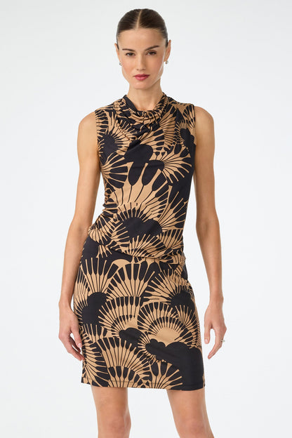 Trina Turk Lenaya Drape Dress - Juniper Jersey