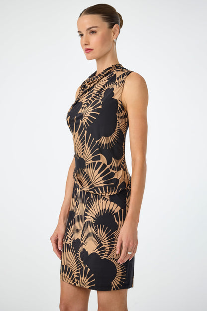 Trina Turk Lenaya Drape Dress - Juniper Jersey