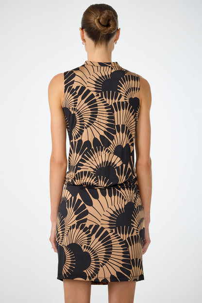 Trina Turk Lenaya Drape Dress - Juniper Jersey