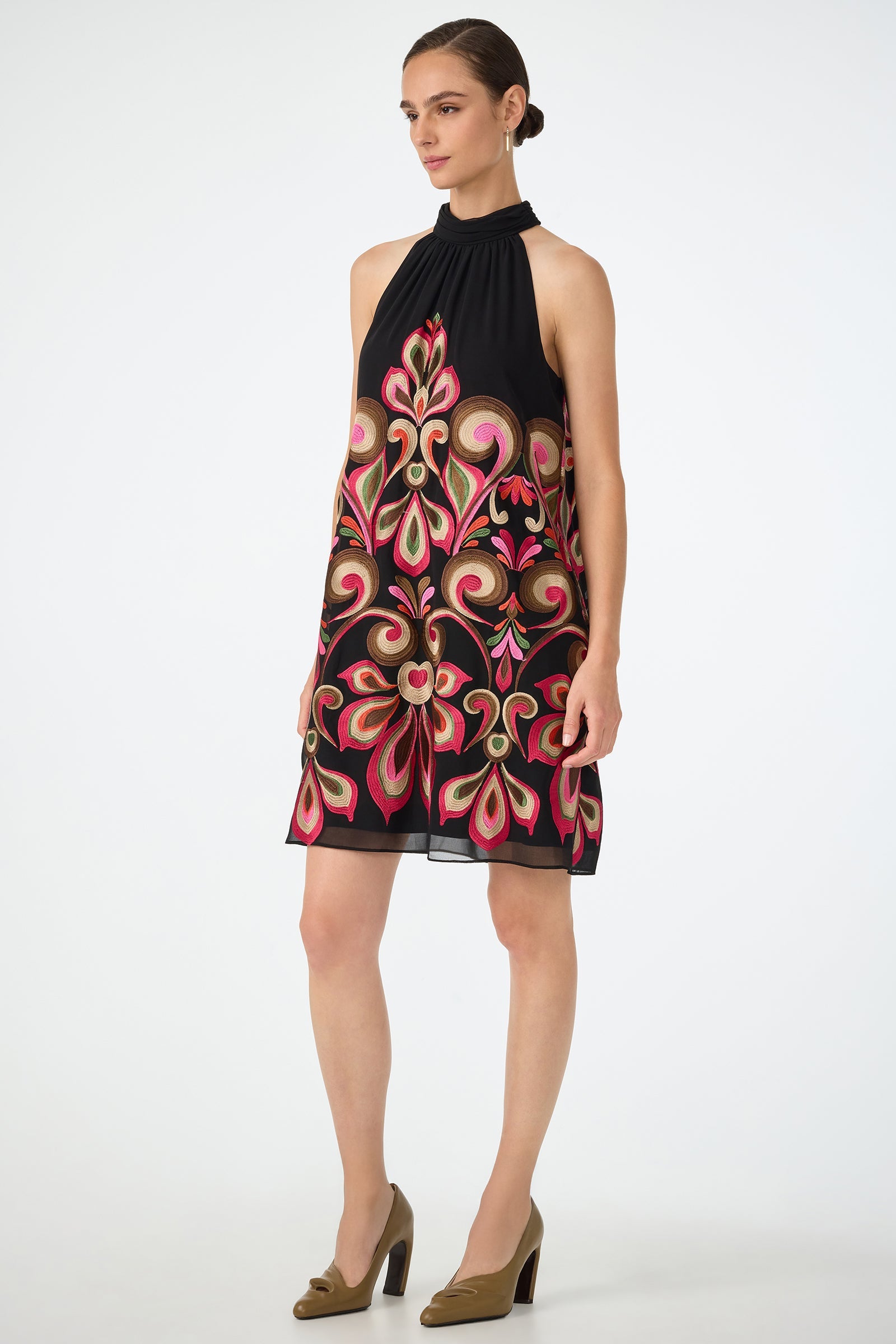 Trina Turk Zana Embroidered Mini Dress